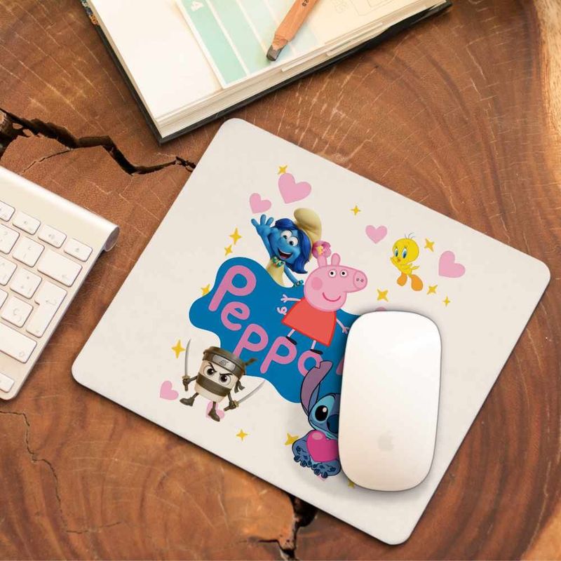 PC, gaming si accesorii - Periferice PC - Mousepad - Mousepad Desene Animate Peppa Pig CoolTrend, 21x19cm - Infinity.ro