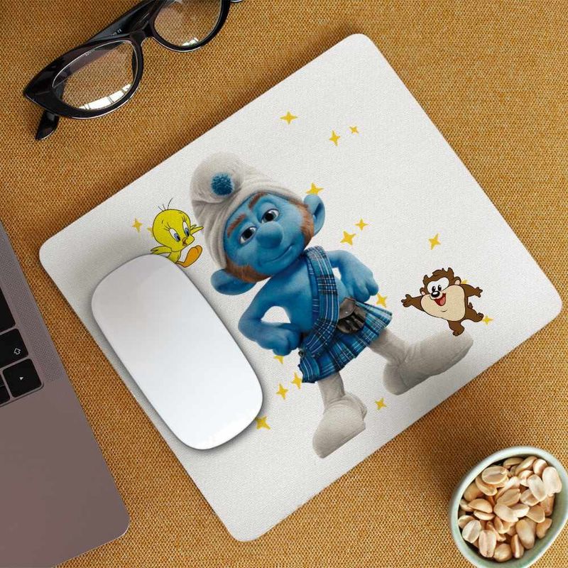 PC, gaming si accesorii - Periferice PC - Mousepad - Mousepad Strumfii Scotianul Roscatul CoolTrend, 21x19cm - Infinity.ro