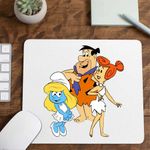 PC, gaming si accesorii - Periferice PC - Mousepad - Mousepad Familia Flintstone Strumfita Strumfii Distractie, CoolTrend, 21x19cm - Infinity.ro