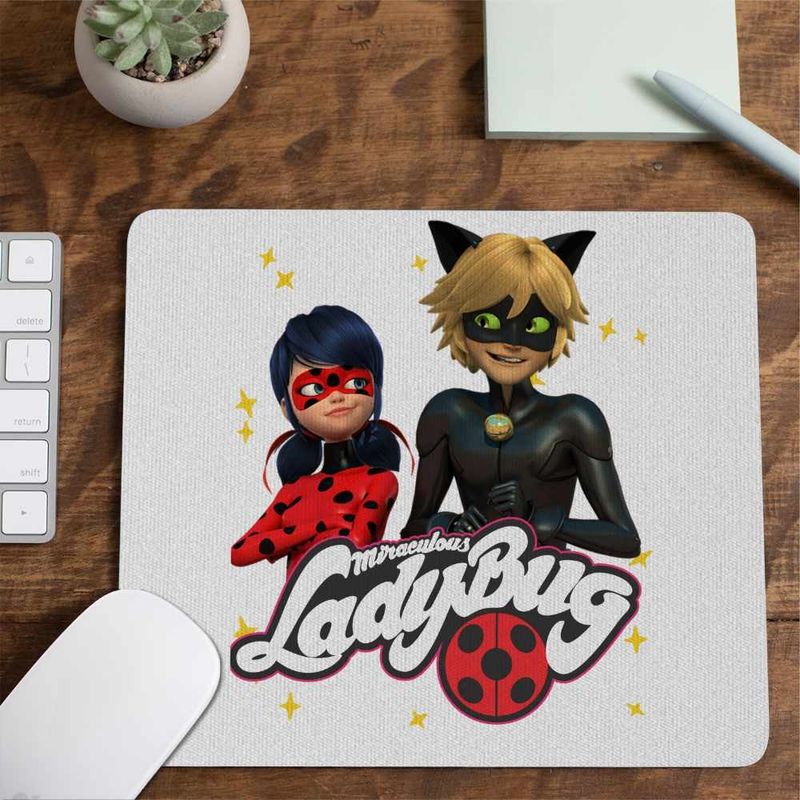 PC, gaming si accesorii - Periferice PC - Mousepad - Mousepad Miraculos Buburuza Motanul Noir CoolTrend, 21x19cm - Infinity.ro