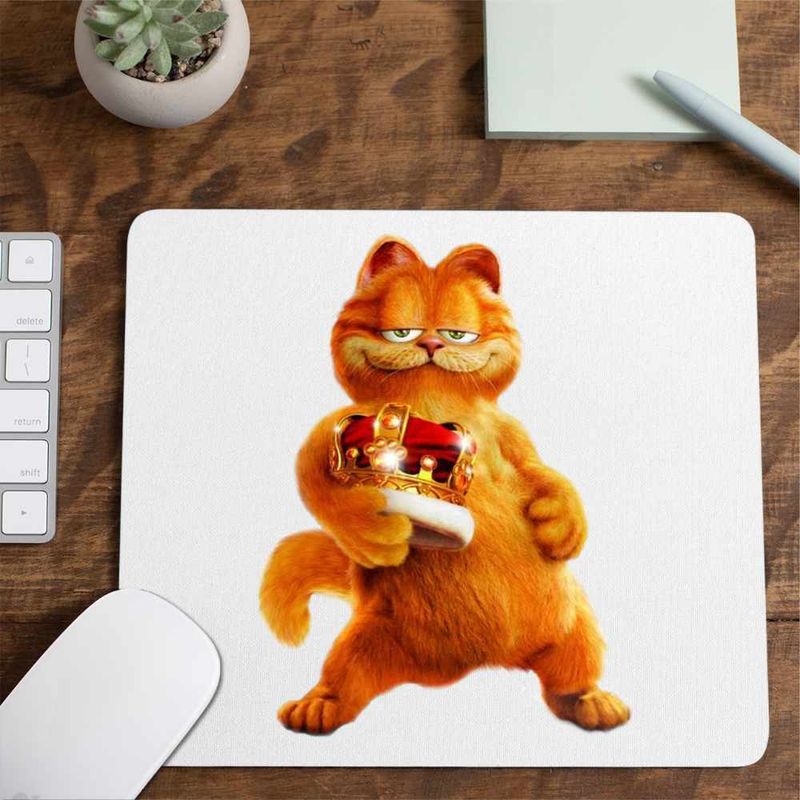 PC, gaming si accesorii - Periferice PC - Mousepad - Mousepad Garfield Rege Coroana Pisicesti, CoolTrend, 21x19cm - Infinity.ro