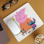 PC, gaming si accesorii - Periferice PC - Mousepad - Mousepad Mama Purcelusa Peppa Pig CoolTrend, 21x19cm - Infinity.ro