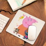 PC, gaming si accesorii - Periferice PC - Mousepad - Mousepad Mama Purcelusa Peppa Pig CoolTrend, 21x19cm - Infinity.ro