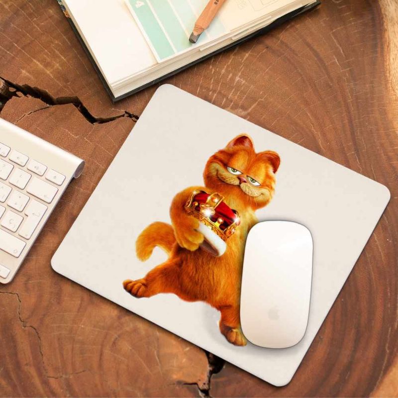 PC, gaming si accesorii - Periferice PC - Mousepad - Mousepad Garfield Rege Coroana Pisicesti, CoolTrend, 21x19cm - Infinity.ro
