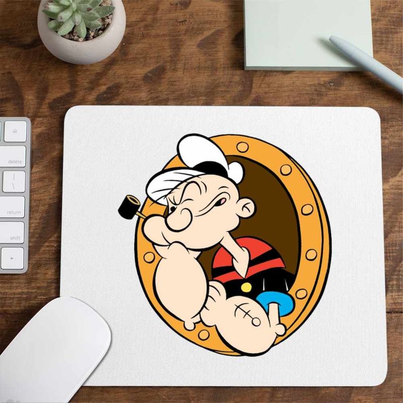 PC, gaming si accesorii - Periferice PC - Mousepad - Mousepad Popeye Marinarul Geam Vapor Comandant, CoolTrend, 21x19cm - Infinity.ro