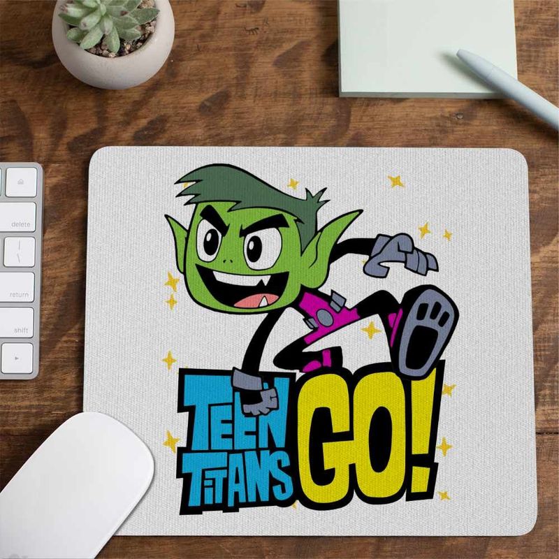PC, gaming si accesorii - Periferice PC - Mousepad - Mousepad Beast Haideti Tineri Titani CoolTrend, 21x19cm - Infinity.ro