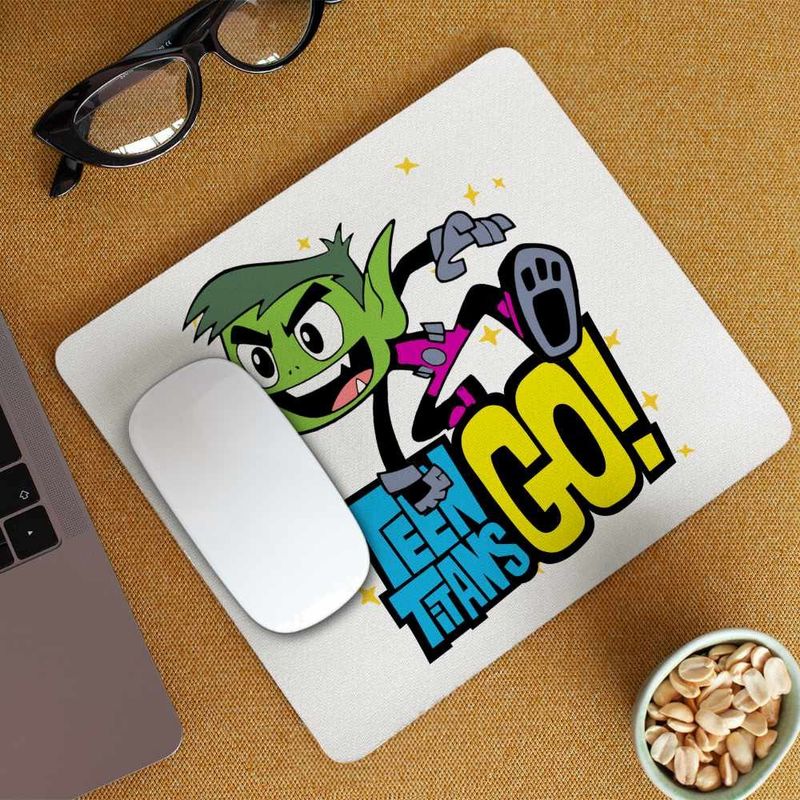 PC, gaming si accesorii - Periferice PC - Mousepad - Mousepad Beast Haideti Tineri Titani CoolTrend, 21x19cm - Infinity.ro