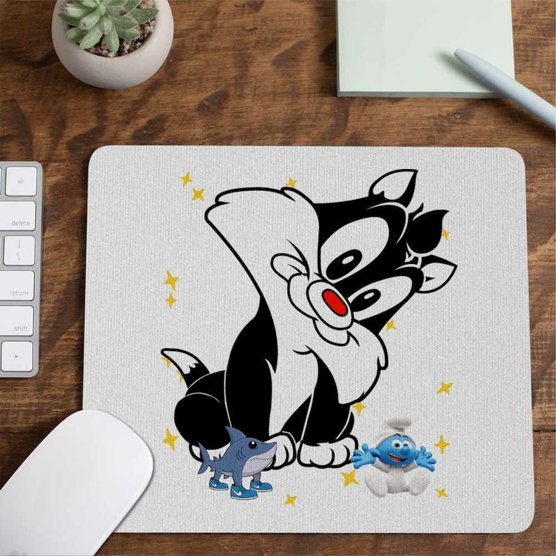 PC, gaming si accesorii - Periferice PC - Mousepad - Mousepad Tweety Sylvester Bebelus CoolTrend, 21x19cm - Infinity.ro