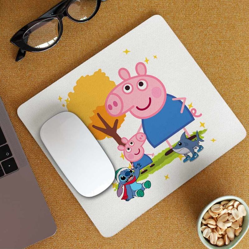 PC, gaming si accesorii - Periferice PC - Mousepad - Mousepad Purcelusa Peppa Pig Parc Pepa CoolTrend, 21x19cm - Infinity.ro