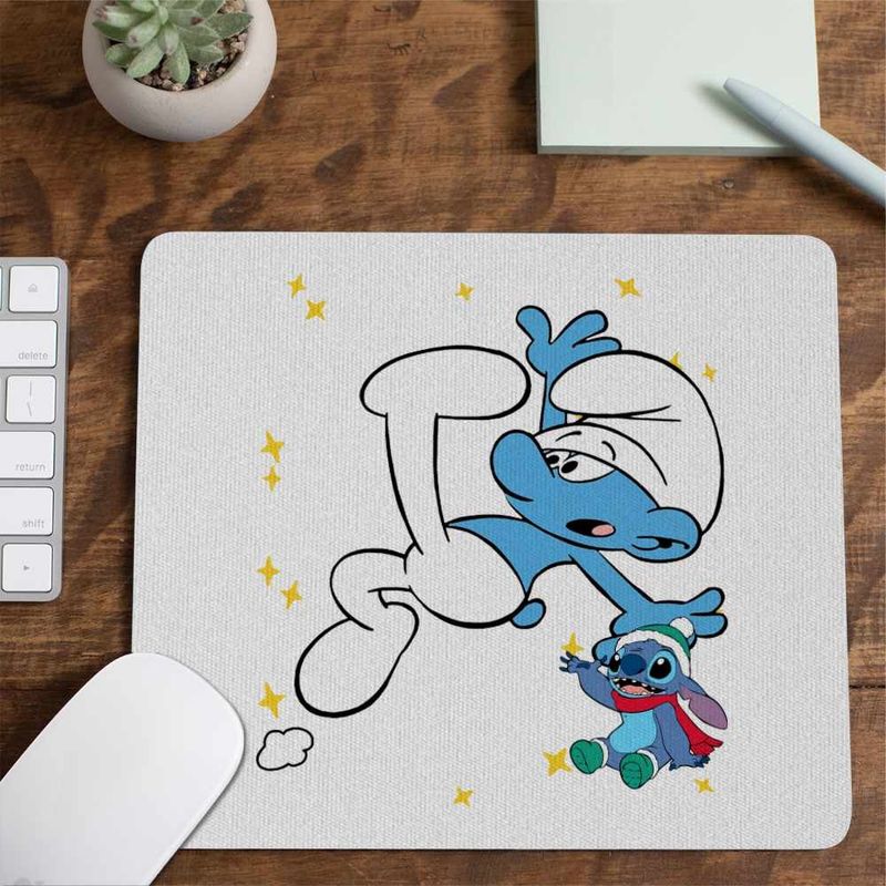 PC, gaming si accesorii - Periferice PC - Mousepad - Mousepad Strumfii Neindemanaticul Impiedicatul CoolTrend, 21x19cm - Infinity.ro