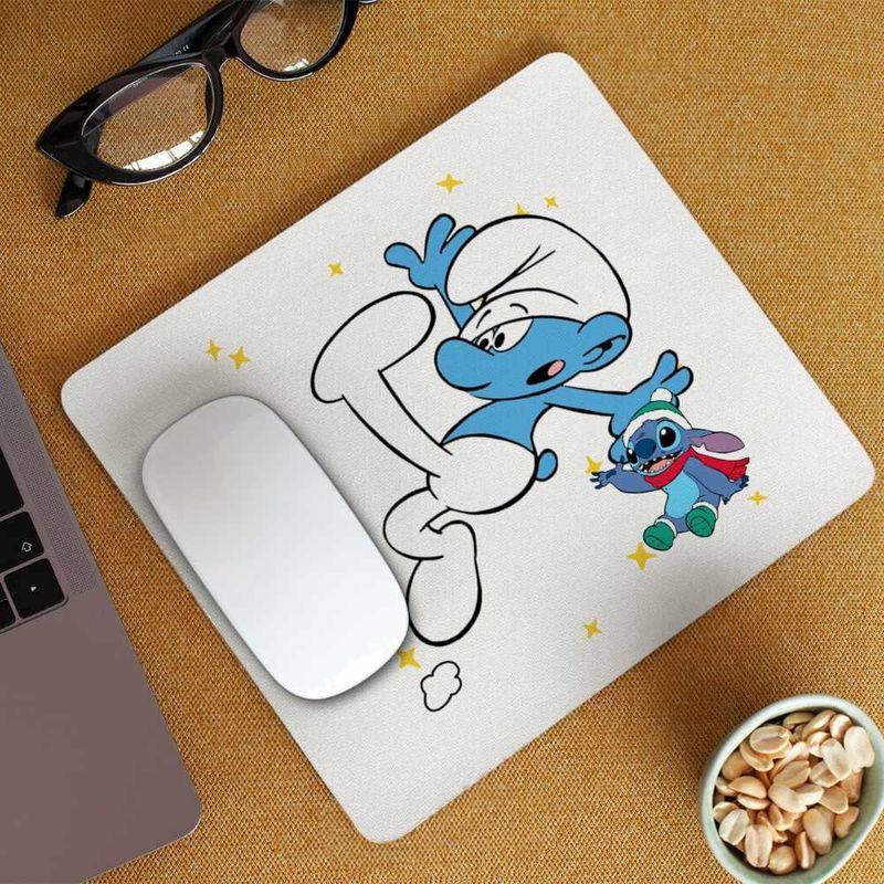 PC, gaming si accesorii - Periferice PC - Mousepad - Mousepad Strumfii Neindemanaticul Impiedicatul CoolTrend, 21x19cm - Infinity.ro