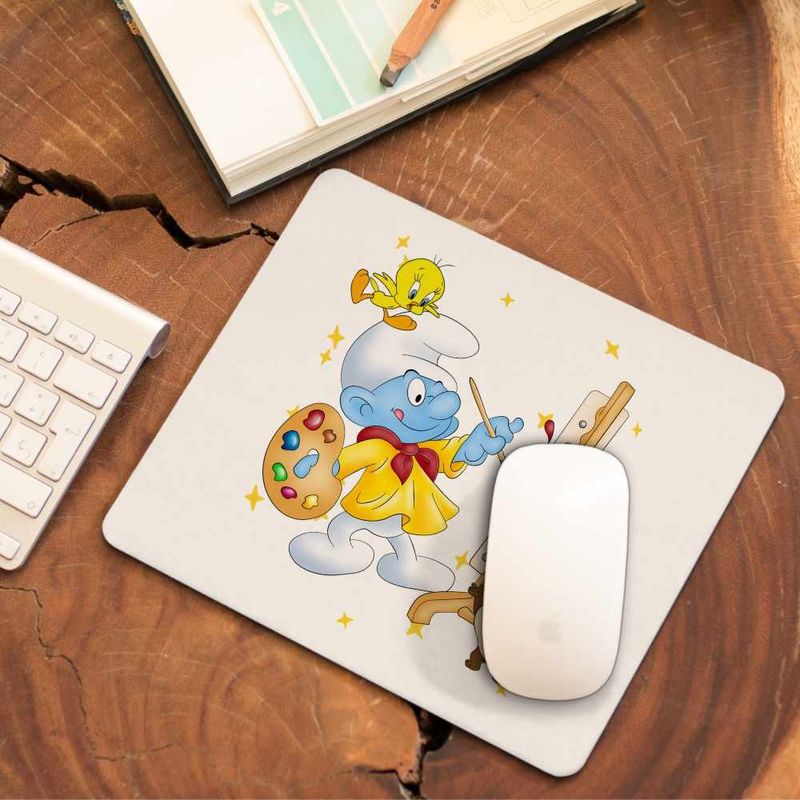 PC, gaming si accesorii - Periferice PC - Mousepad - Mousepad Strumf Pictor CoolTrend, 21x19cm - Infinity.ro