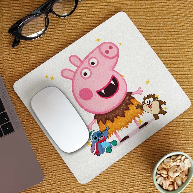 PC, gaming si accesorii - Periferice PC - Mousepad - Mousepad Peppa Pig Vampir CoolTrend, 21x19cm - Infinity.ro
