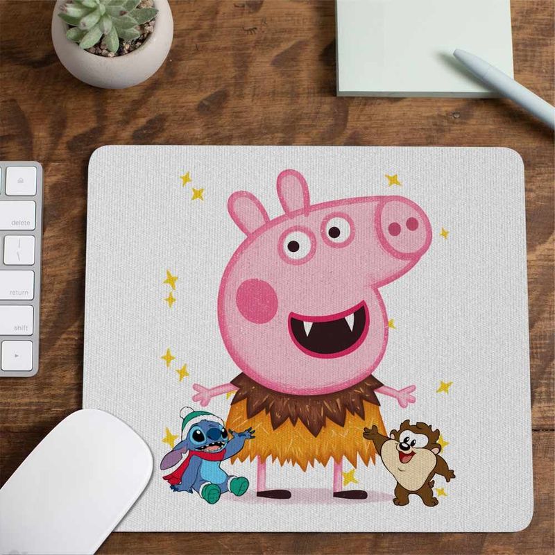 PC, gaming si accesorii - Periferice PC - Mousepad - Mousepad Peppa Pig Vampir CoolTrend, 21x19cm - Infinity.ro