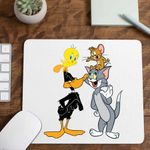 PC, gaming si accesorii - Periferice PC - Mousepad - Mousepad Daffy Duck Tom Jerry Tweety, CoolTrend, 21x19cm - Infinity.ro