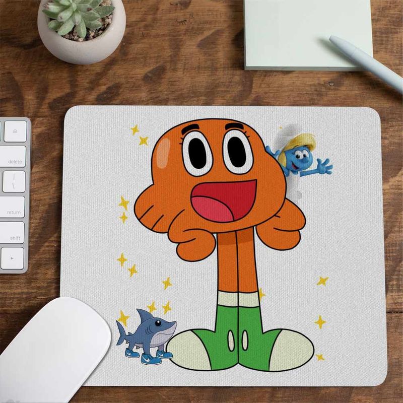 PC, gaming si accesorii - Periferice PC - Mousepad - Mousepad Gumball Darwin Gumbal CoolTrend, 21x19cm - Infinity.ro