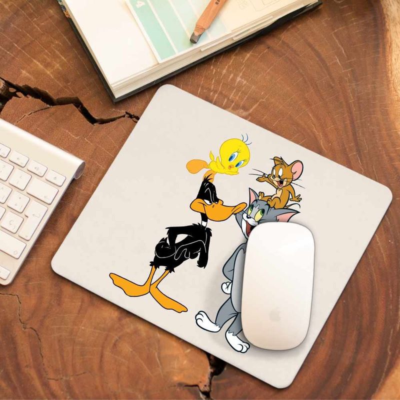 PC, gaming si accesorii - Periferice PC - Mousepad - Mousepad Daffy Duck Tom Jerry Tweety, CoolTrend, 21x19cm - Infinity.ro