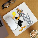 PC, gaming si accesorii - Periferice PC - Mousepad - Mousepad Daffy Duck Tom Jerry Tweety, CoolTrend, 21x19cm - Infinity.ro