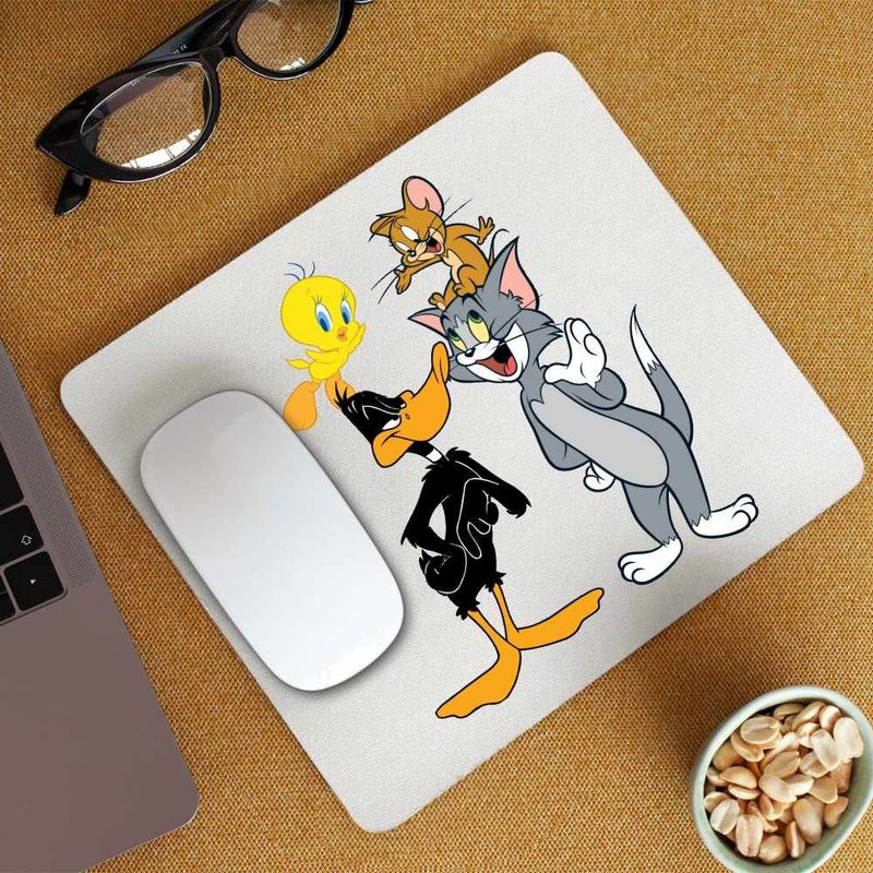 PC, gaming si accesorii - Periferice PC - Mousepad - Mousepad Daffy Duck Tom Jerry Tweety, CoolTrend, 21x19cm - Infinity.ro