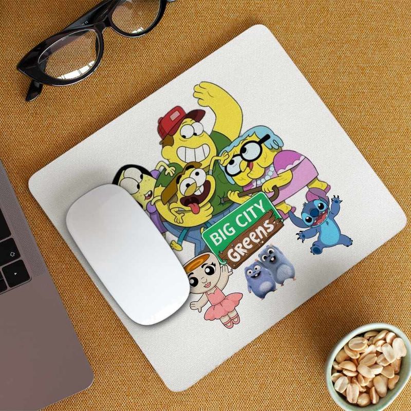 PC, gaming si accesorii - Periferice PC - Mousepad - Mousepad Familia Green la Oras Desene CoolTrend, 21x19cm - Infinity.ro