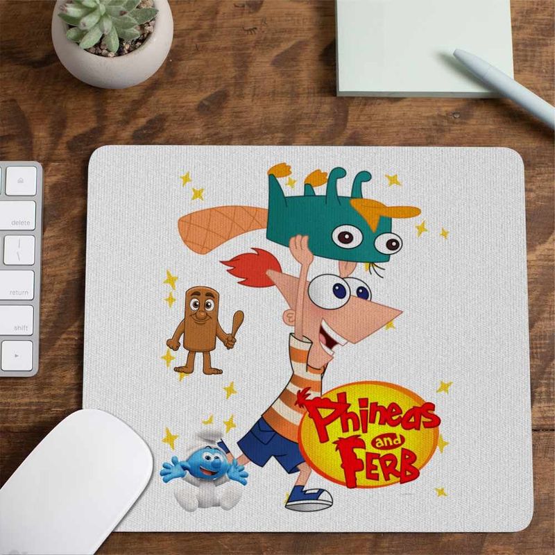 PC, gaming si accesorii - Periferice PC - Mousepad - Mousepad Phineas si Ferb Dublat Perry Alearga CoolTrend, 21x19cm - Infinity.ro