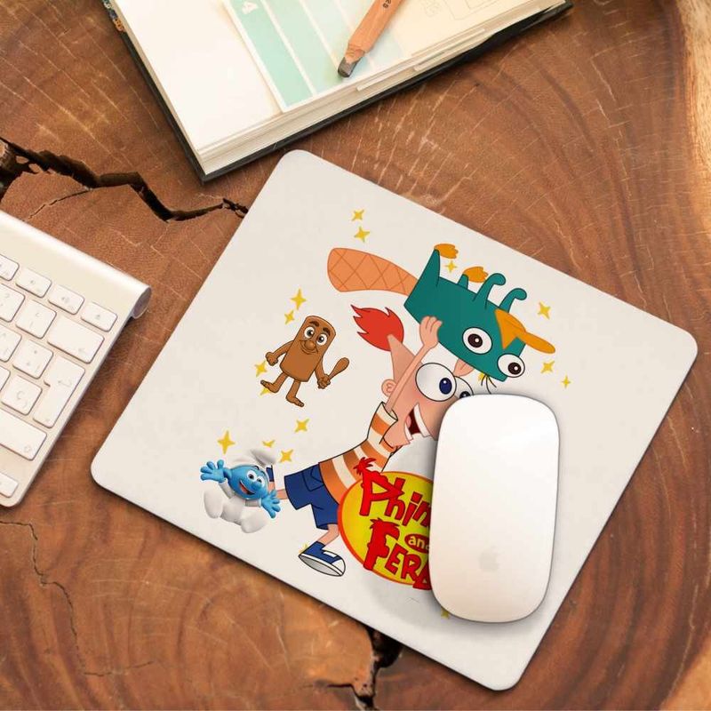 PC, gaming si accesorii - Periferice PC - Mousepad - Mousepad Phineas si Ferb Dublat Perry Alearga CoolTrend, 21x19cm - Infinity.ro