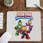PC, gaming si accesorii - Periferice PC - Mousepad - Mousepad Iron Man Awesome Friends CoolTrend, 21x19cm - Infinity.ro