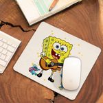 PC, gaming si accesorii - Periferice PC - Mousepad - Mousepad SpongeBob Desene Animate Chitara CoolTrend, 21x19cm - Infinity.ro