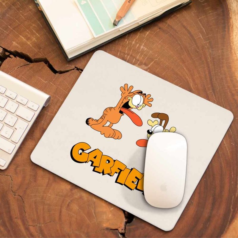 PC, gaming si accesorii - Periferice PC - Mousepad - Mousepad Garfield Odie Limba Pisica Catel Desene, CoolTrend, 21x19cm - Infinity.ro