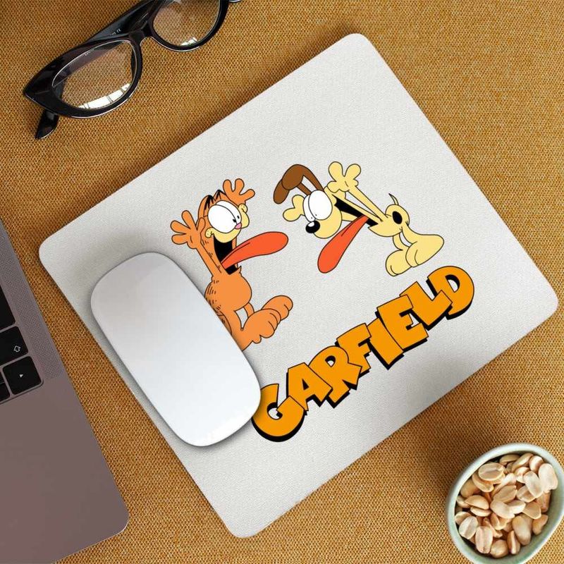 PC, gaming si accesorii - Periferice PC - Mousepad - Mousepad Garfield Odie Limba Pisica Catel Desene, CoolTrend, 21x19cm - Infinity.ro
