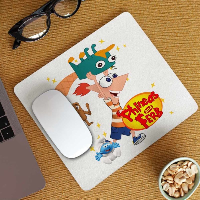 PC, gaming si accesorii - Periferice PC - Mousepad - Mousepad Phineas si Ferb Dublat Perry Alearga CoolTrend, 21x19cm - Infinity.ro