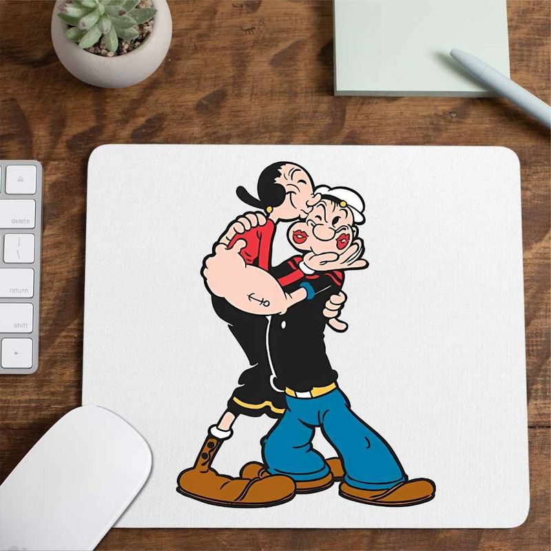 PC, gaming si accesorii - Periferice PC - Mousepad - Mousepad Popeye Marinarul Olive Pupat Dragobete, CoolTrend, 21x19cm - Infinity.ro