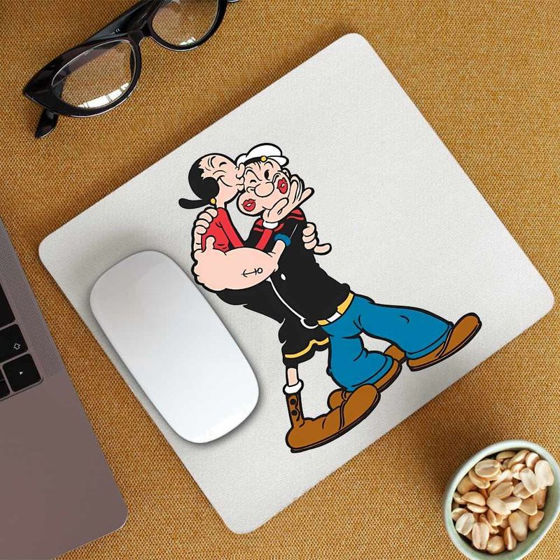 PC, gaming si accesorii - Periferice PC - Mousepad - Mousepad Popeye Marinarul Olive Pupat Dragobete, CoolTrend, 21x19cm - Infinity.ro