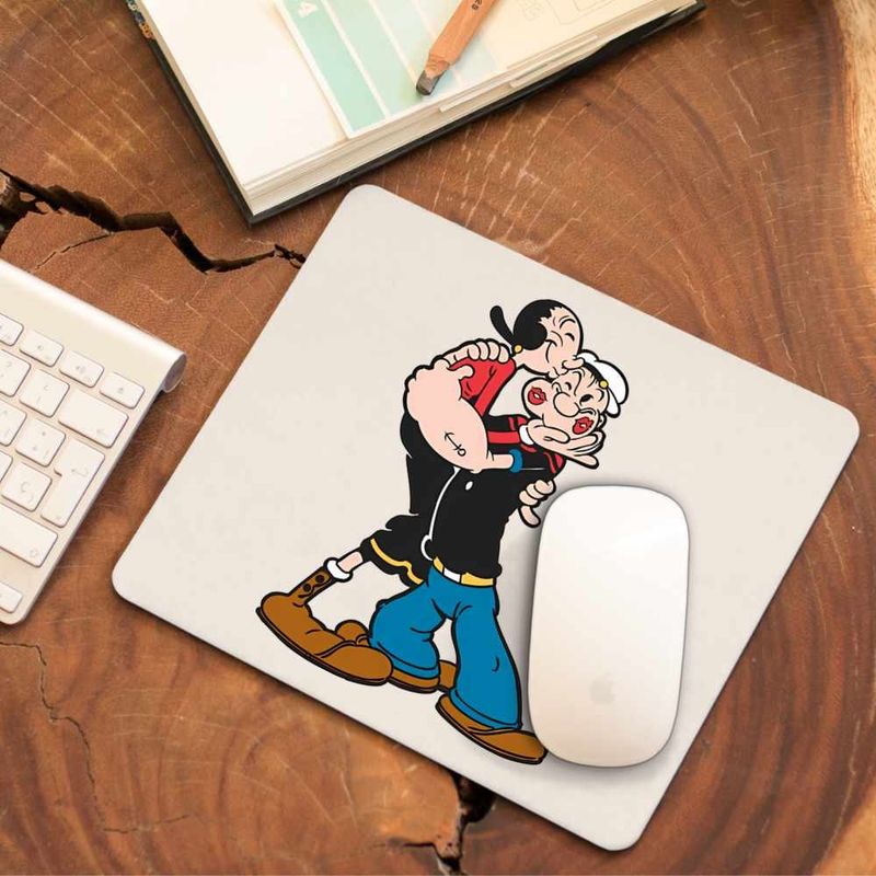 PC, gaming si accesorii - Periferice PC - Mousepad - Mousepad Popeye Marinarul Olive Pupat Dragobete, CoolTrend, 21x19cm - Infinity.ro