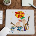 PC, gaming si accesorii - Periferice PC - Mousepad - Mousepad Phineas and Ferb Chitara Trupa CoolTrend, 21x19cm - Infinity.ro