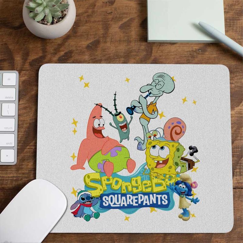 PC, gaming si accesorii - Periferice PC - Mousepad - Mousepad SpongeBob Pantaloni Patrati Sponge Bob Gary CoolTrend, 21x19cm - Infinity.ro