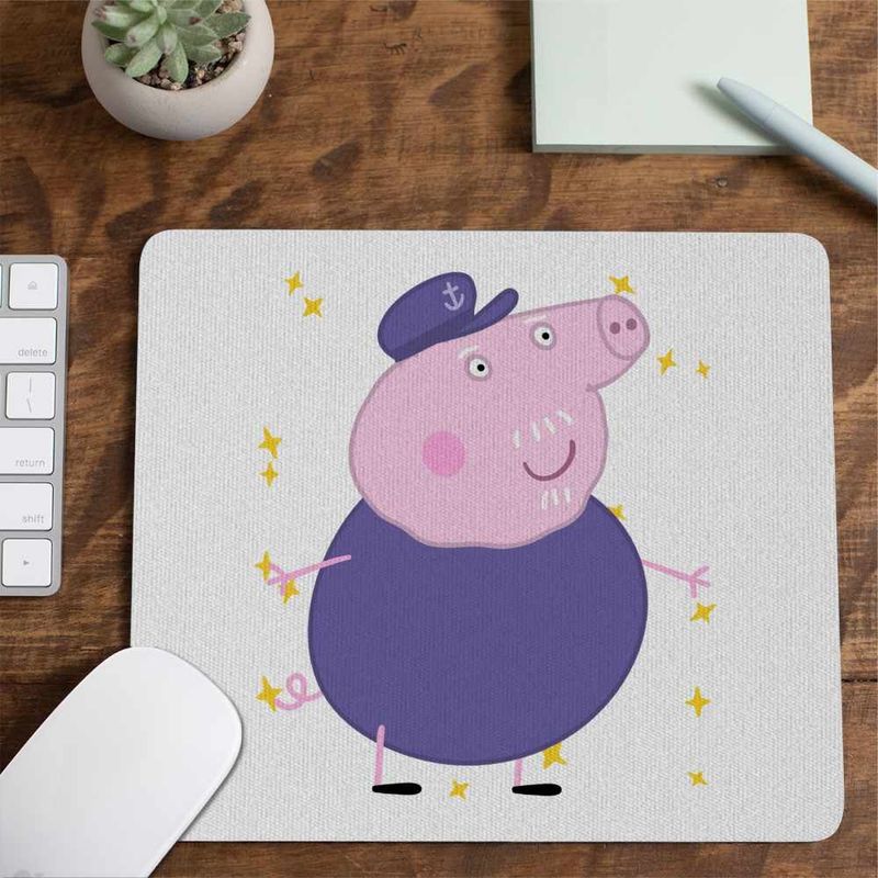 PC, gaming si accesorii - Periferice PC - Mousepad - Mousepad Bunicu Purcelusa Peppa Pig CoolTrend, 21x19cm - Infinity.ro