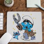 PC, gaming si accesorii - Periferice PC - Mousepad - Mousepad Strumfii Fierarul Potcovar Potcoava CoolTrend, 21x19cm - Infinity.ro