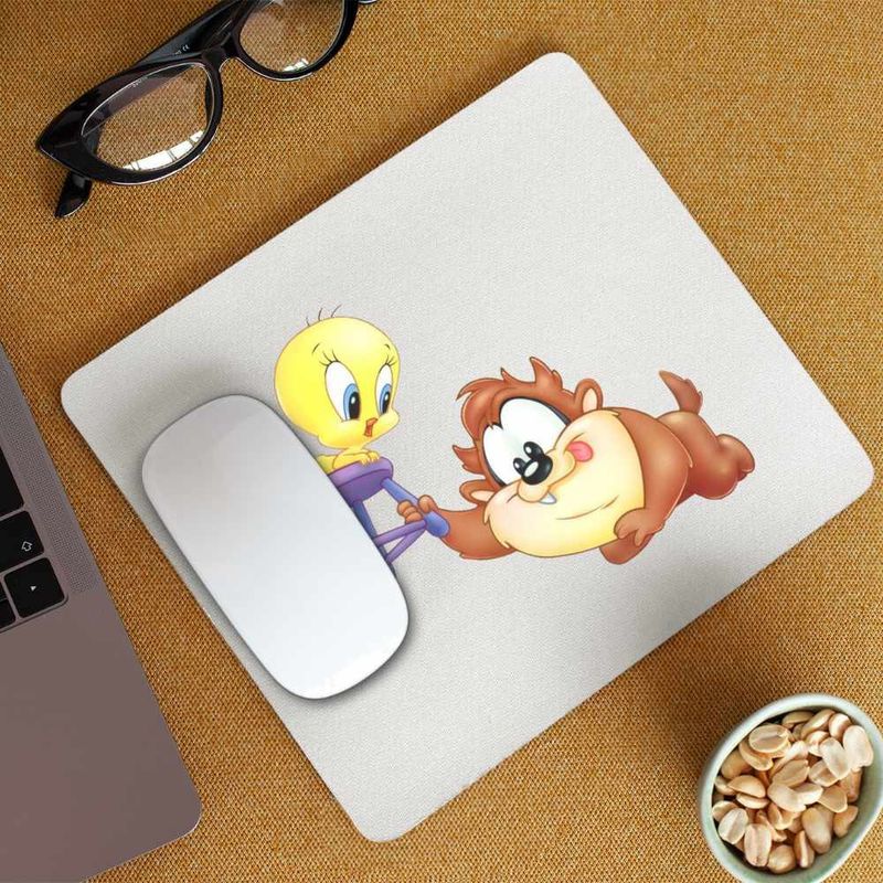 PC, gaming si accesorii - Periferice PC - Mousepad - Mousepad Taz Tweety Diavol Chibi Bebelusi, CoolTrend, 21x19cm - Infinity.ro