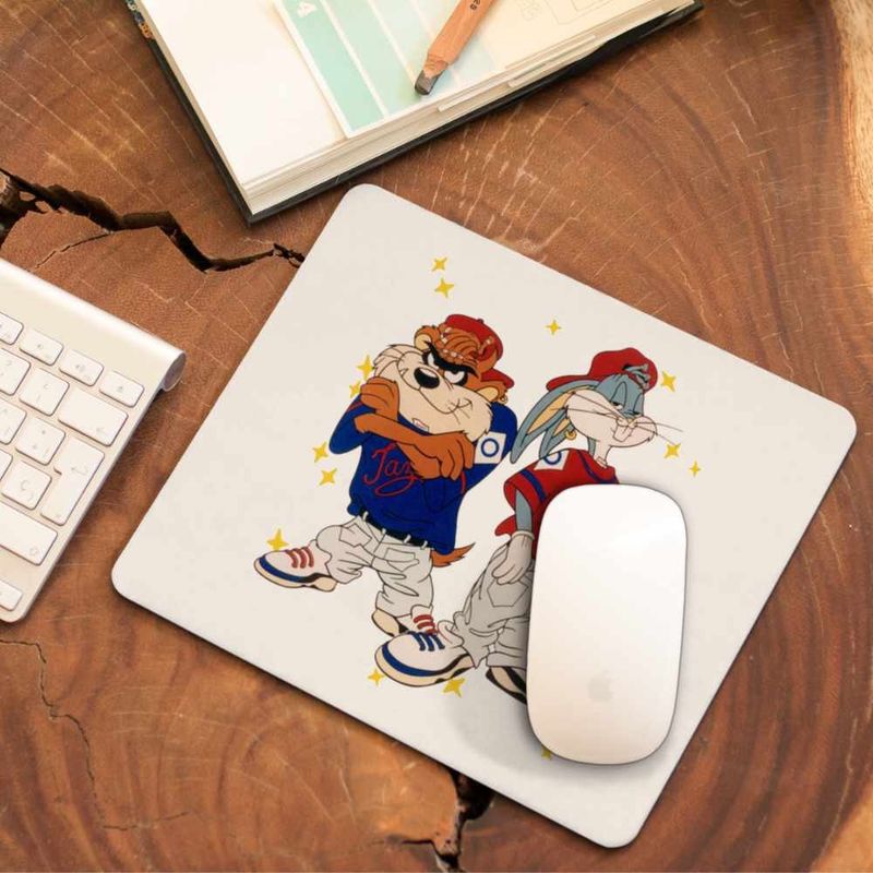 PC, gaming si accesorii - Periferice PC - Mousepad - Mousepad Bugs Bunny Rebel Rapper Hip Hop Taz CoolTrend, 21x19cm - Infinity.ro