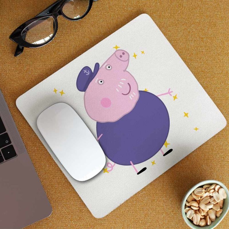 PC, gaming si accesorii - Periferice PC - Mousepad - Mousepad Bunicu Purcelusa Peppa Pig CoolTrend, 21x19cm - Infinity.ro