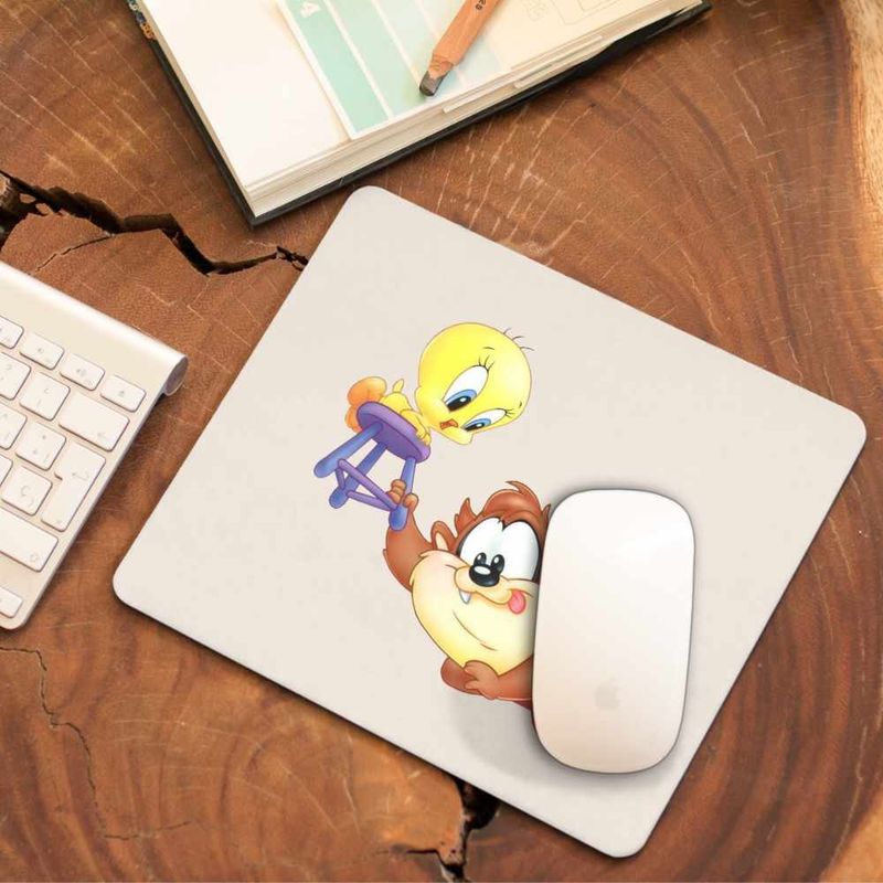PC, gaming si accesorii - Periferice PC - Mousepad - Mousepad Taz Tweety Diavol Chibi Bebelusi, CoolTrend, 21x19cm - Infinity.ro