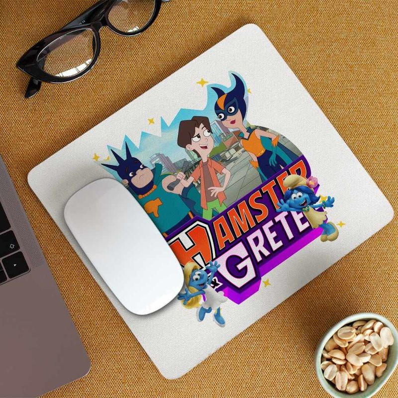 PC, gaming si accesorii - Periferice PC - Mousepad - Mousepad Kevin Grant Gomez Hamster Gretel CoolTrend, 21x19cm - Infinity.ro