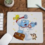 PC, gaming si accesorii - Periferice PC - Mousepad - Mousepad Doctorul Strumfii Urgenta Medic CoolTrend, 21x19cm - Infinity.ro