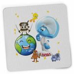 PC, gaming si accesorii - Periferice PC - Mousepad - Mousepad Strumfii Astronautul Spatiu CoolTrend, 21x19cm - Infinity.ro