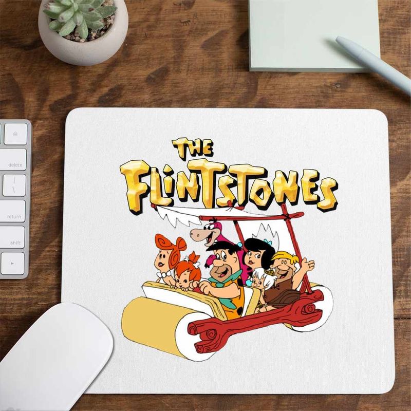 PC, gaming si accesorii - Periferice PC - Mousepad - Mousepad Familia Flintstone Masina Aventuri Epoca de Piatra, CoolTrend, 21x19cm - Infinity.ro