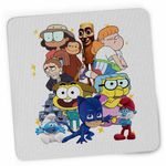 PC, gaming si accesorii - Periferice PC - Mousepad - Mousepad StuGo Tung Sahur Lemingi Bunica Green Maimuta George Eroi Pijama CoolTrend, 21x19cm - Infinity.ro