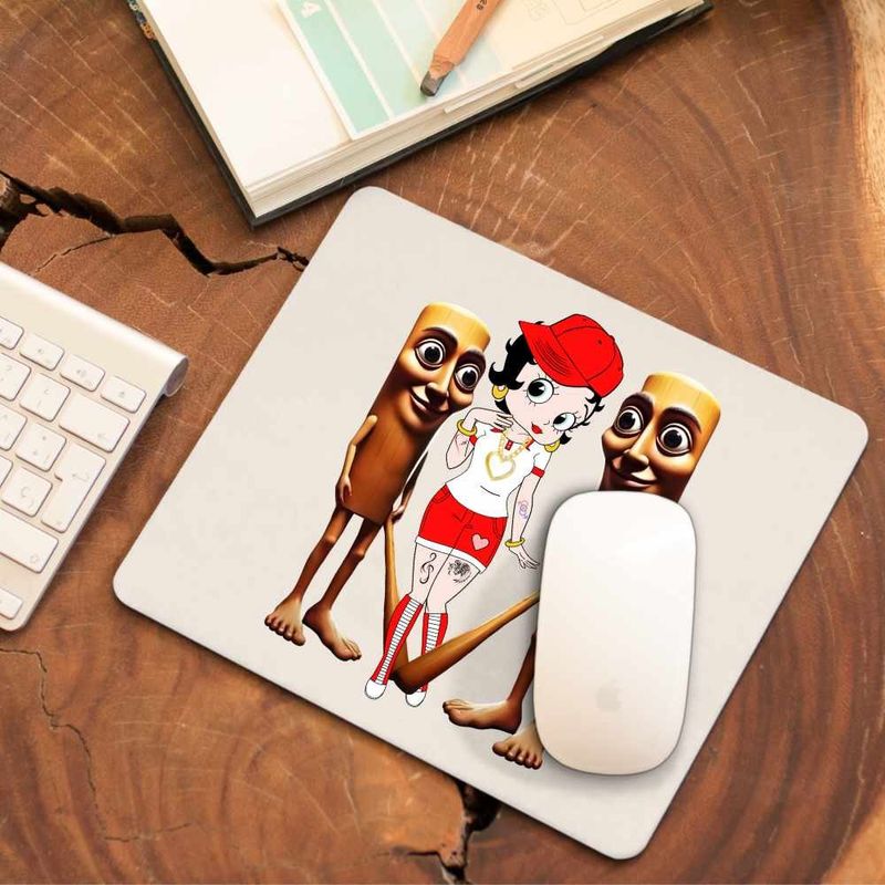 PC, gaming si accesorii - Periferice PC - Mousepad - Mousepad Betty Boop Tung Sahur Italian Brainrot, CoolTrend, 21x19cm - Infinity.ro