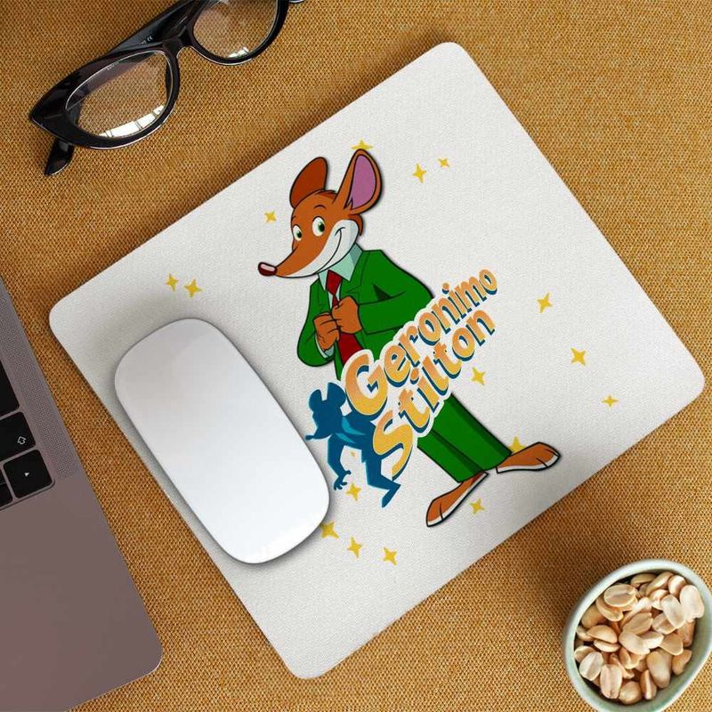 PC, gaming si accesorii - Periferice PC - Mousepad - Mousepad Geronimo Stilton Desene Animate Ziarist CoolTrend, 21x19cm - Infinity.ro