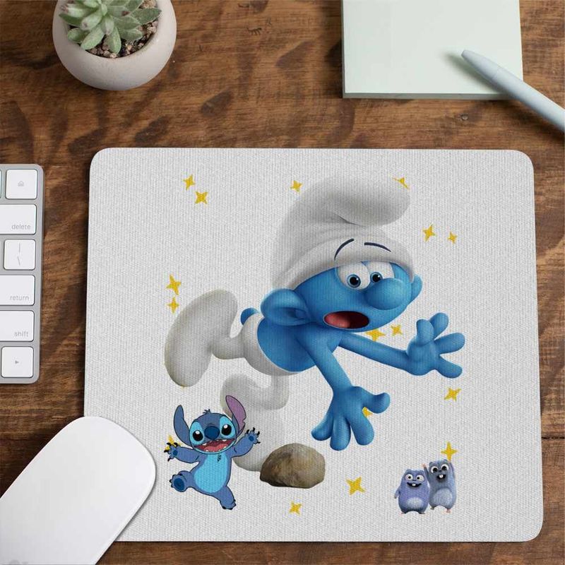 PC, gaming si accesorii - Periferice PC - Mousepad - Mousepad Strumfii Impiedicatul CoolTrend, 21x19cm - Infinity.ro